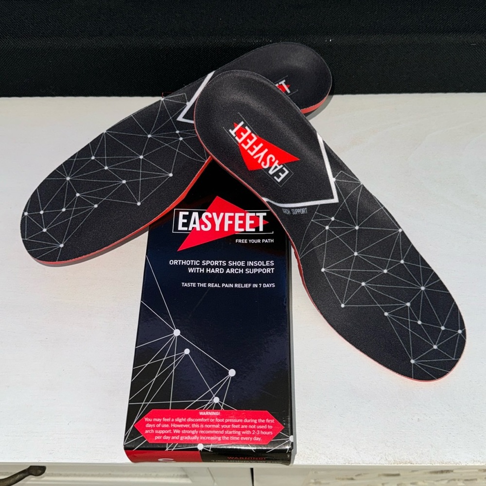 New Easyfeet Orthotic Sports Shoe Insoles